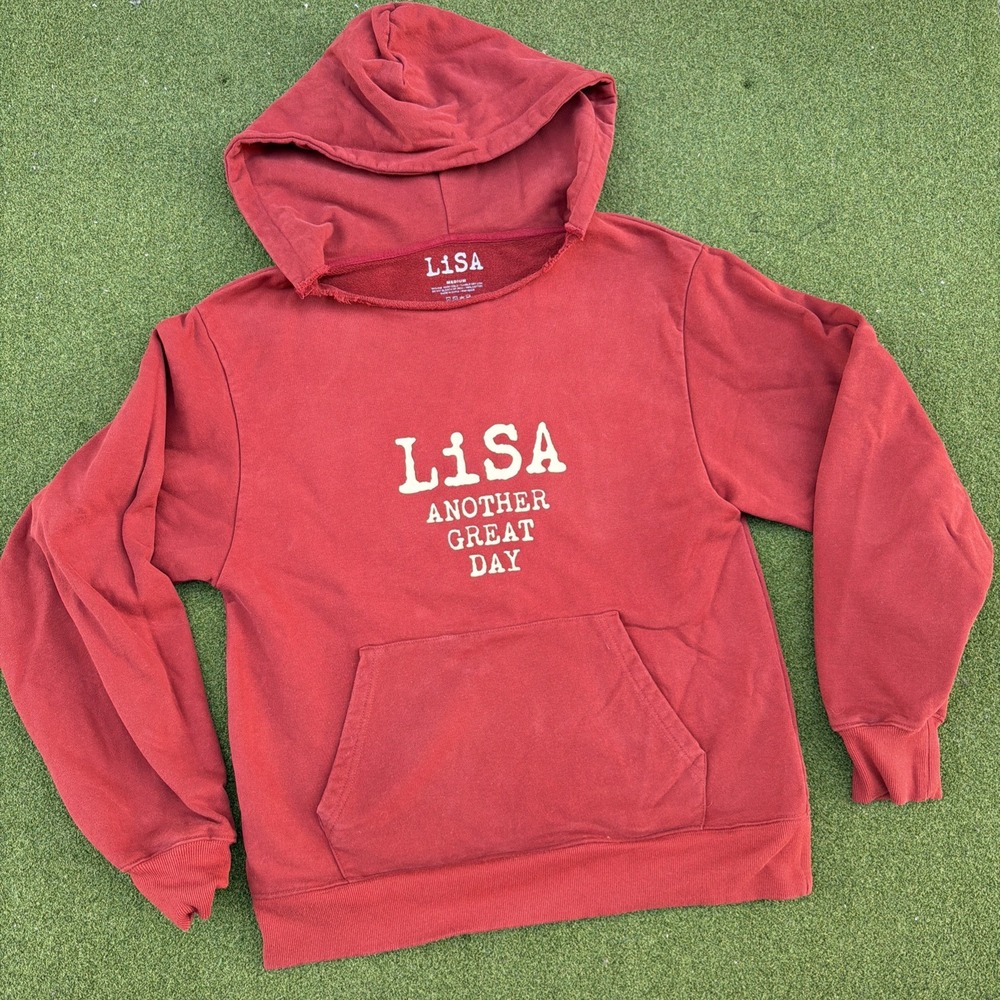 Lisa Blackpink Another Great Day 2025 Tour Heavyweight Cotton Hoodie Size Med